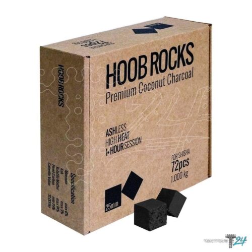 HOOB / Уголь для кальяна кокосовый Hoob Rocks 72шт (25мм), 1кг в ХукаГиперМаркете Т24