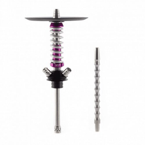 Mamay customs / Кальян Mamay Customs Coilover Micro фиолетовый хром (грав. BBS) [без колбы] в ХукаГиперМаркете Т24