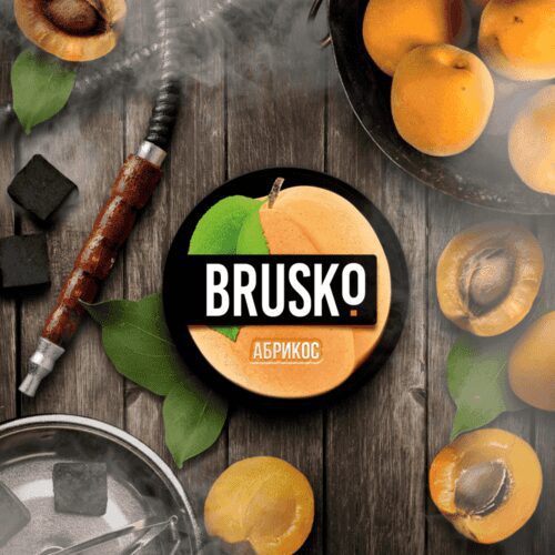 Brusko / Бестабачная смесь Brusko Strong Абрикос, 50г в ХукаГиперМаркете Т24