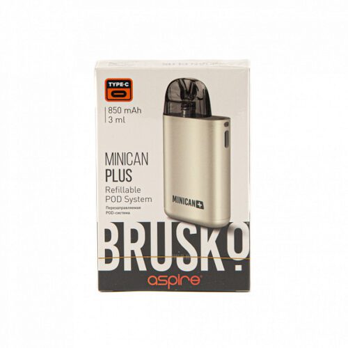 Brusko / Электронная сигарета Brusko Minican Plus 850mAh белая (многоразовая) в ХукаГиперМаркете Т24