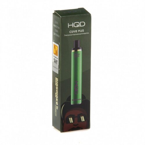 HQD / Электронная сигарета HQD Cuvie Plus Big smoke (1200 затяжек, одноразовая) в ХукаГиперМаркете Т24