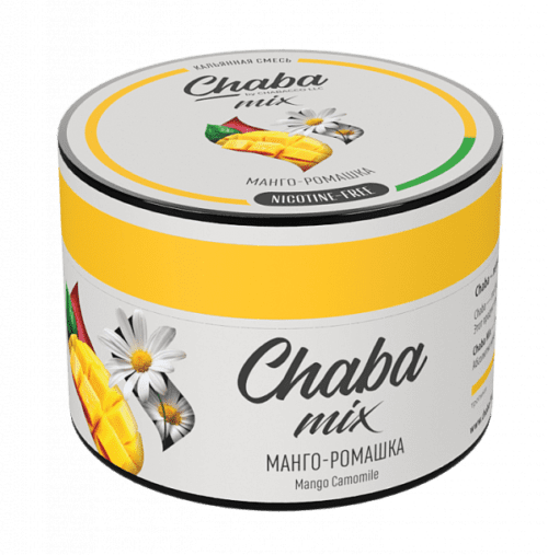 CHABACCO / Бестабачная смесь Chabacco Chaba Nicotine free Манго ромашка, 50г в ХукаГиперМаркете Т24