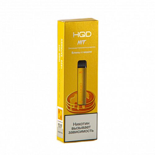 HQD / Электронная сигарета HQD Hit Блины с медом (1600 затяжек, одноразовая) в ХукаГиперМаркете Т24