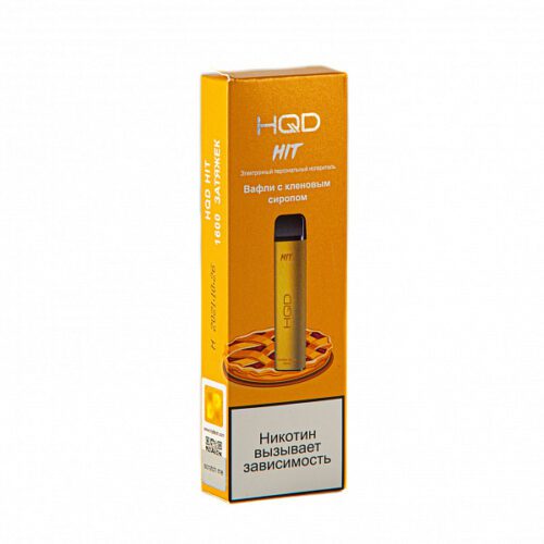 HQD / Электронная сигарета HQD Hit Вафли с кленовым сиропом (1600 затяжек, одноразовая) в ХукаГиперМаркете Т24