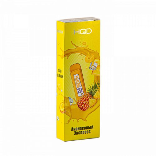 HQD / Электронная сигарета HQD Mega Ананасовый экспресс (1800 затяжек, одноразовая) в ХукаГиперМаркете Т24