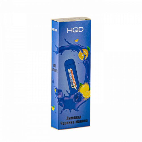 HQD / Электронная сигарета HQD Mega Лимонад черника малина (1800 затяжек, одноразовая) в ХукаГиперМаркете Т24