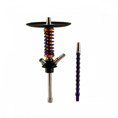 Mamay customs / Кальян Mamay Customs Coilover Micro золото-фиолетовый (грав. Кубы) [без колбы] в ХукаГиперМаркете Т24