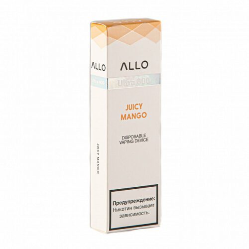 ALLO / Электронная сигарета ALLO Juicy mango (800 затяжек, одноразовая) в ХукаГиперМаркете Т24