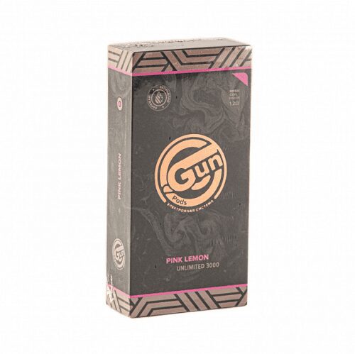 Gun Pods / Электронная сигарета Gun Pods Unlimited 3000 Pink lemon (3000 затяжек, одноразовая) в ХукаГиперМаркете Т24