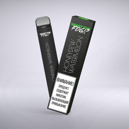 What the Fog / Электронная сигарета What the Fog Honeydew Watermelon 10 (1200 затяжек, одноразовая) в ХукаГиперМаркете Т24