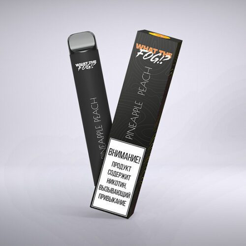 What the Fog / Электронная сигарета What the Fog Pineapple Peach 13 (1200 затяжек, одноразовая) в ХукаГиперМаркете Т24