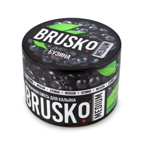 Brusko / Бестабачная смесь Brusko Medium Бузина, 50г в ХукаГиперМаркете Т24