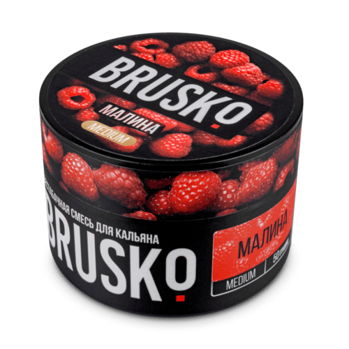 Brusko / Бестабачная смесь Brusko Medium Малина, 50г в ХукаГиперМаркете Т24