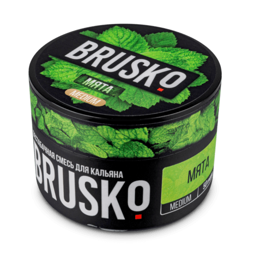 Brusko / Бестабачная смесь Brusko Medium Мята, 50г в ХукаГиперМаркете Т24
