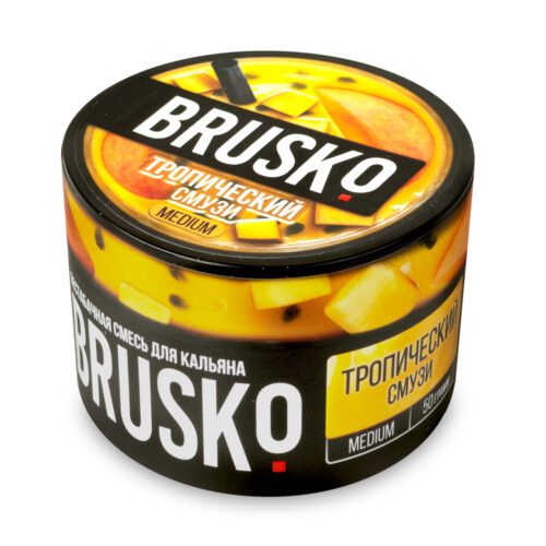 Brusko / Бестабачная смесь Brusko Medium Тропический смузи, 50г в ХукаГиперМаркете Т24