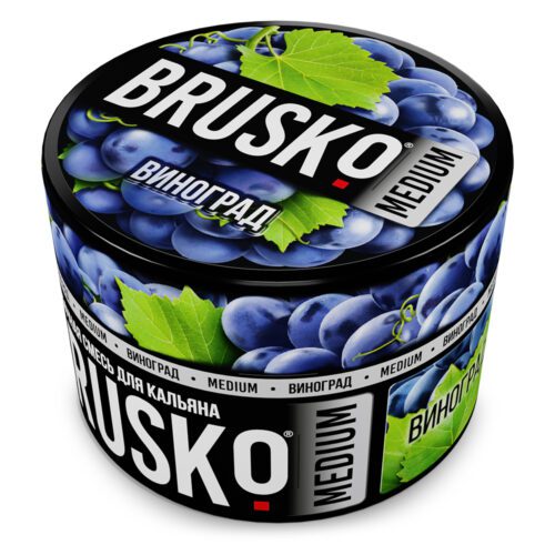 Brusko / Бестабачная смесь Brusko Medium Виноград, 50г в ХукаГиперМаркете Т24