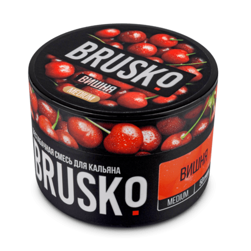 Brusko / Бестабачная смесь Brusko Medium Вишня, 50г в ХукаГиперМаркете Т24
