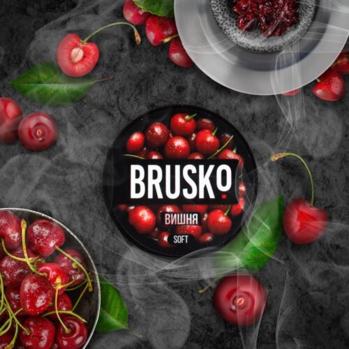Brusko / Бестабачная смесь Brusko Medium Вишня, 50г в ХукаГиперМаркете Т24