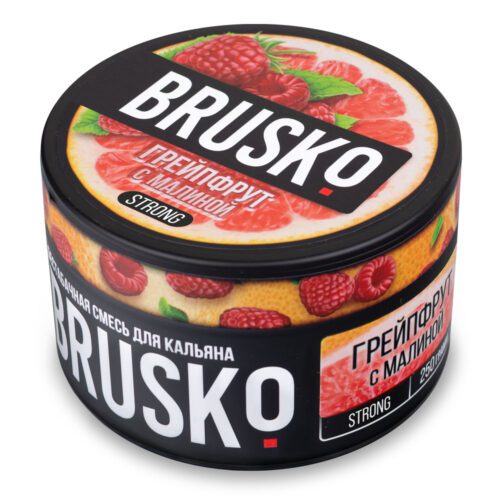 Brusko / Бестабачная смесь Brusko Strong Грейпфрут с малиной, 250г в ХукаГиперМаркете Т24