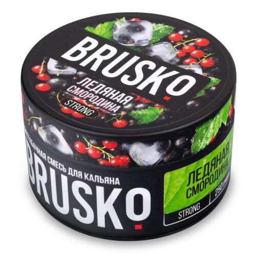 Brusko / Бестабачная смесь Brusko Strong Ледяная смородина, 250г в ХукаГиперМаркете Т24