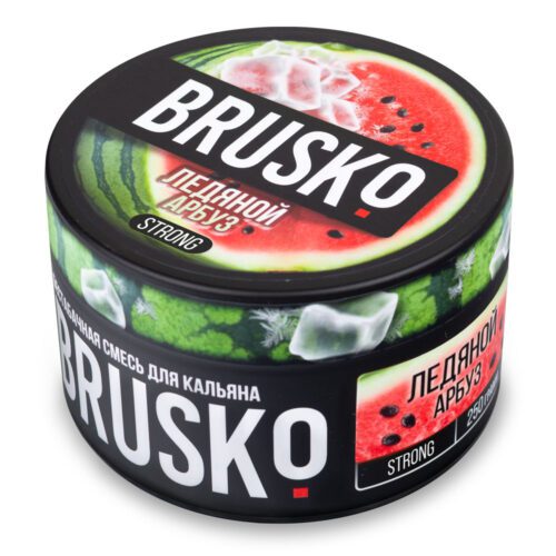 Brusko / Бестабачная смесь Brusko Strong Ледяной арбуз, 250г в ХукаГиперМаркете Т24