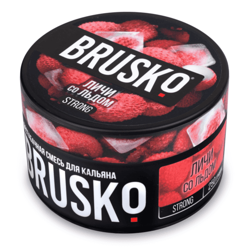 Brusko / Бестабачная смесь Brusko Strong Личи со льдом, 250г в ХукаГиперМаркете Т24