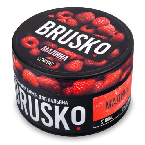Brusko / Бестабачная смесь Brusko Strong Малина, 250г в ХукаГиперМаркете Т24