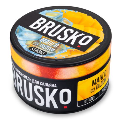 Brusko / Бестабачная смесь Brusko Strong Манго со льдом, 250г в ХукаГиперМаркете Т24