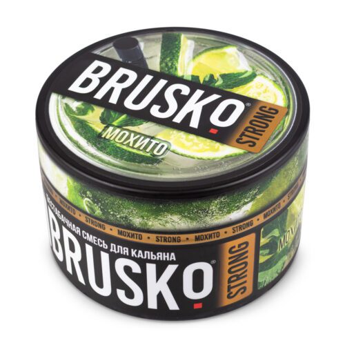 Brusko / Бестабачная смесь Brusko Strong Мохито, 250г в ХукаГиперМаркете Т24