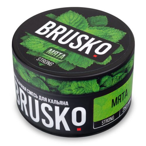 Brusko / Бестабачная смесь Brusko Strong Мята, 250г в ХукаГиперМаркете Т24