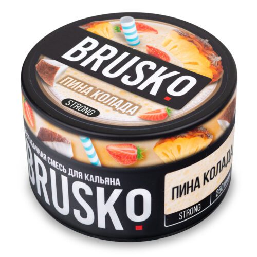 Brusko / Бестабачная смесь Brusko Strong Пина колада, 250г в ХукаГиперМаркете Т24
