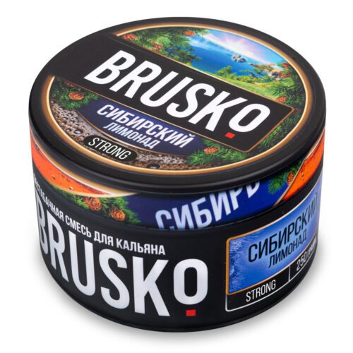 Brusko / Бестабачная смесь Brusko Strong Сибирский лимонад, 250г в ХукаГиперМаркете Т24