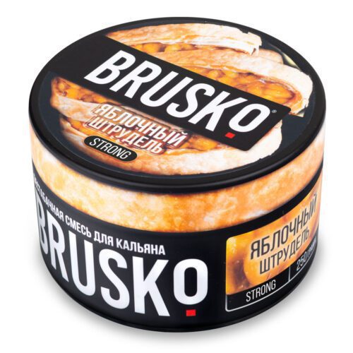 Brusko / Бестабачная смесь Brusko Strong Яблочный штрудель, 250г в ХукаГиперМаркете Т24
