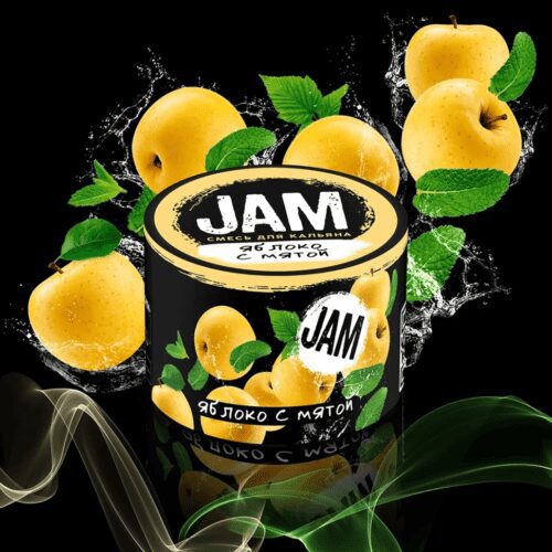 Jam / Бестабачная смесь Jam Яблоко с мятой, 50г в ХукаГиперМаркете Т24
