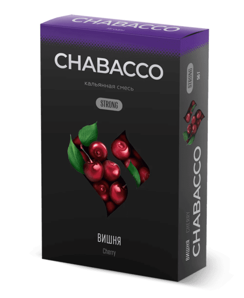 CHABACCO / Бестабачная смесь Chabacco Strong Cherry (Вишня), 50г в ХукаГиперМаркете Т24