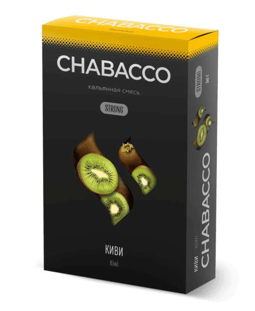 CHABACCO / Бестабачная смесь Chabacco Strong Kiwi (Киви), 50г в ХукаГиперМаркете Т24