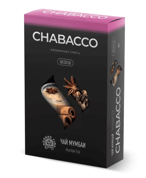CHABACCO / Бестабачная смесь Chabacco Medium Mumbai tea, 50г в ХукаГиперМаркете Т24