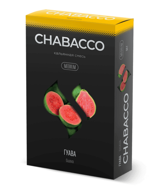 CHABACCO / Бестабачная смесь Chabacco Medium Guava (Гуава) 50г в ХукаГиперМаркете Т24