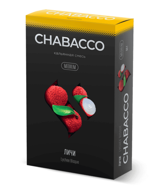CHABACCO / Бестабачная смесь Chabacco Medium Lychee Bisque (Личи), 50г в ХукаГиперМаркете Т24