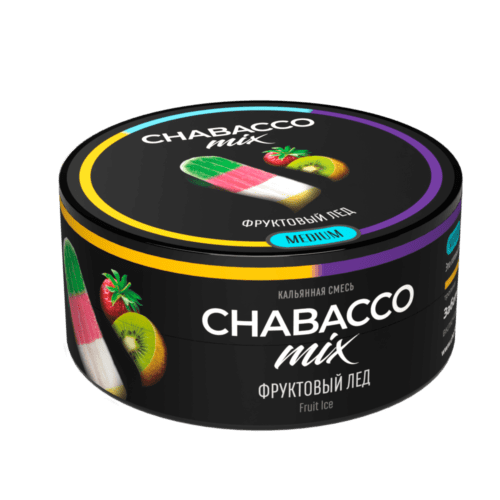 CHABACCO / Бестабачная смесь Chabacco Mix Medium Fruit ice, 25г [M] в ХукаГиперМаркете Т24
