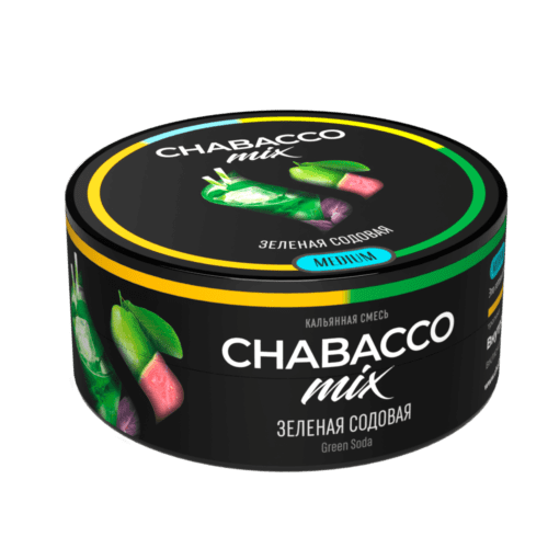CHABACCO / Бестабачная смесь Chabacco Mix Medium Green soda, 25г [M] в ХукаГиперМаркете Т24