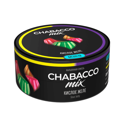 CHABACCO / Бестабачная смесь Chabacco Mix Medium Sour jelly, 25г [M] в ХукаГиперМаркете Т24