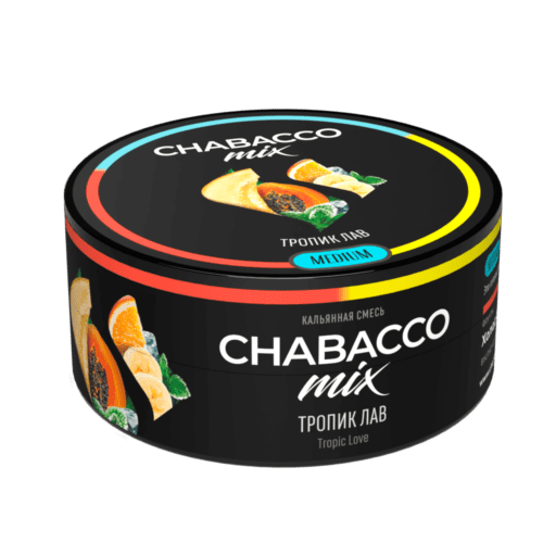 CHABACCO / Бестабачная смесь Chabacco Mix Medium Tropic Love, 25г [M] в ХукаГиперМаркете Т24
