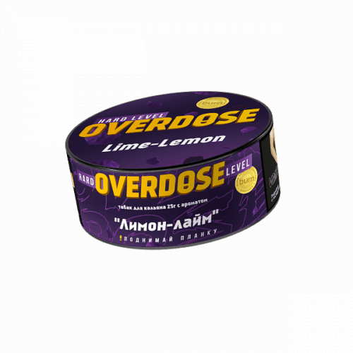 Overdose / Табак Overdose Lime-Lemon, 25г [M] в ХукаГиперМаркете Т24