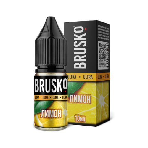 Brusko / Соус для кальяна Brusko Strong Ultra Лимон, 10мл в ХукаГиперМаркете Т24