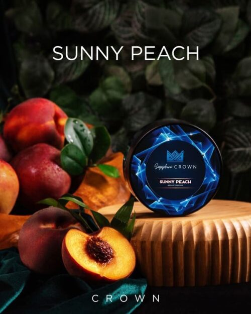 Crown / Табак Crown Sapphire Sunny peach, 100г [M] в ХукаГиперМаркете Т24
