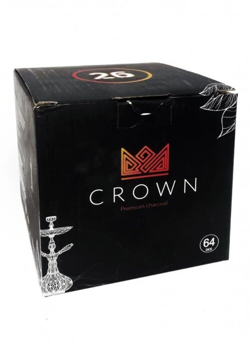 Crown / Уголь для кальяна кокосовый Crown 26мм, 64шт, 1кг в ХукаГиперМаркете Т24