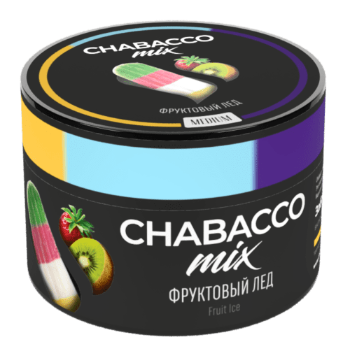 CHABACCO / Бестабачная смесь Chabacco Mix Medium Fruit ice, 50г [M] в ХукаГиперМаркете Т24