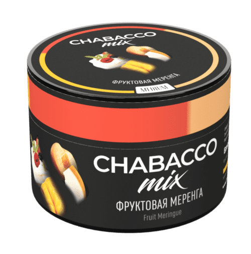CHABACCO / Бестабачная смесь Chabacco Mix Medium Fruit meringue, 50г [M] в ХукаГиперМаркете Т24