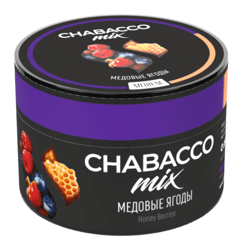 CHABACCO / Бестабачная смесь Chabacco Mix Medium Honey berries, 50г [M] в ХукаГиперМаркете Т24